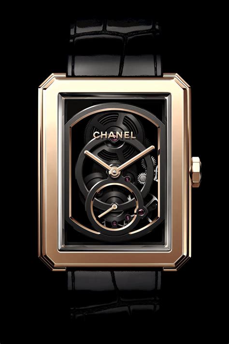 montre chanel boyfriend squelette|chanel's skeleton.